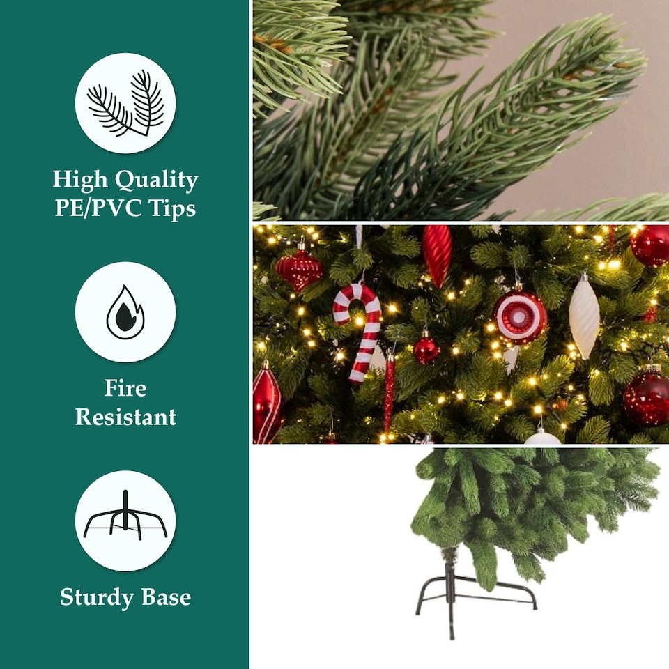 image 1 of Christmas Tree World  6ft/180cm Arbor Ultima Half Christmas Tree