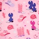 image 5 of OHS Cowboy Print Flannel Fleece Throw Blanket Soft Bedspread | Pink