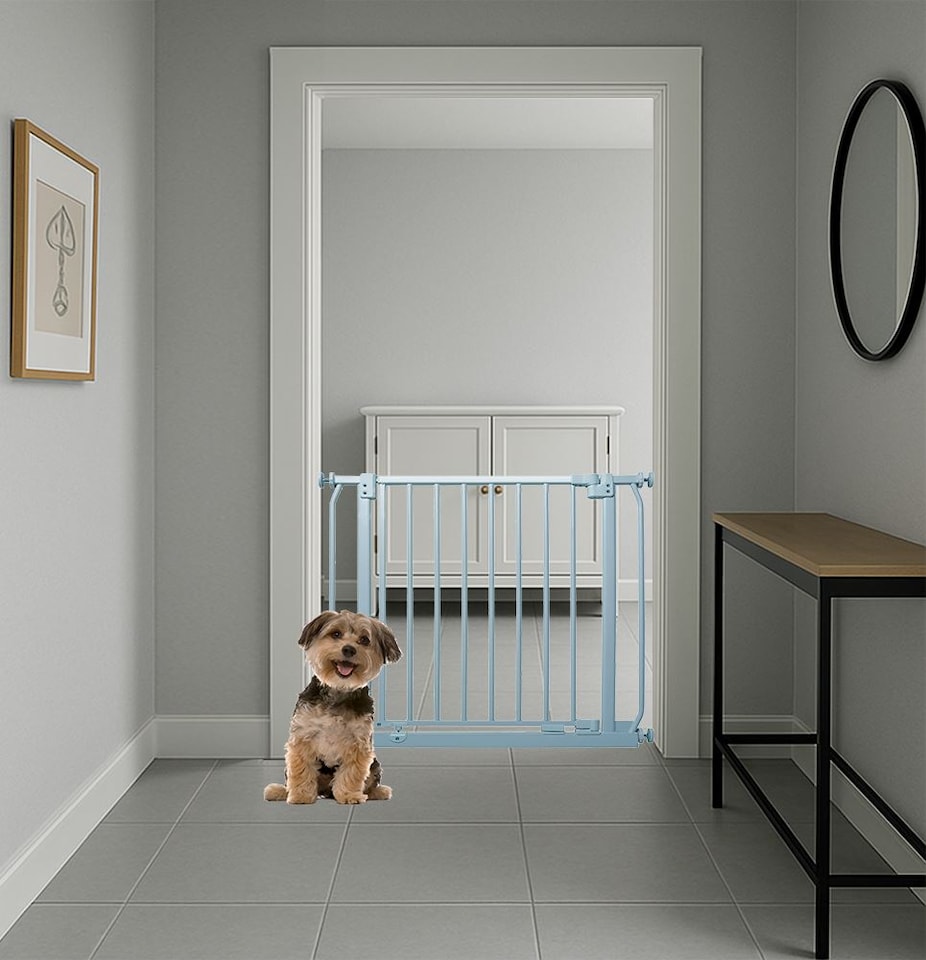 image 1 of Bettacare Elite Pressure Dog Gate, 71cm - 80cm, Matt Grey, Pressure Fit Pet Gate for Dog and Puppy