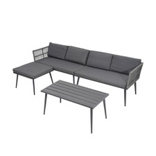 Groundlevel The Hamilton 4 Piece Outdoor Furniture Set Outdoor Patio Sofa And Table