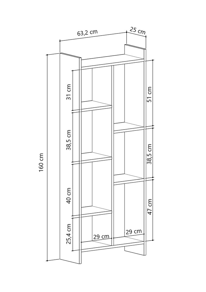 image 1 of Decorotika Eden 7-tier Bookcase