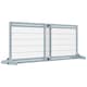 image 1 of PawHut Adjustable Wooden Pet Gate Freestanding Dog Barrier for Doorway, Grey