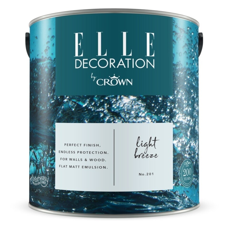 image 1 of Elle (Crown) Flat Matt Light Breeze (201) 2.5L