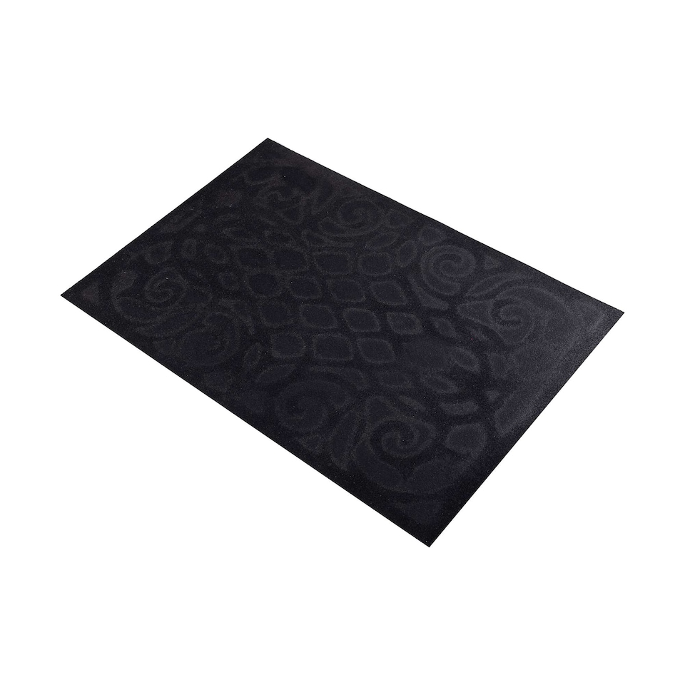 image 1 of Nicoman Victorian Style Rubber Door Mat Grey 60 x 40cm