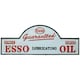 image 1 of Domed Esso Cast Iron Sign Plaque Door Wall Fence Garage Petrol Workshop Oil