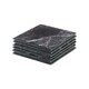 image 1 of Harbour Housewares Square Glass Coasters - 10cm - Black Marble - Pack of 6