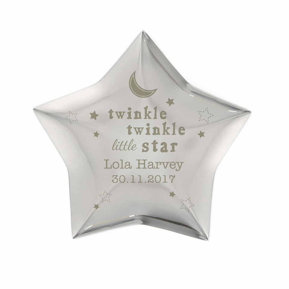 image 1 of Personalised Twinkle Twinkle Star Trinket Box