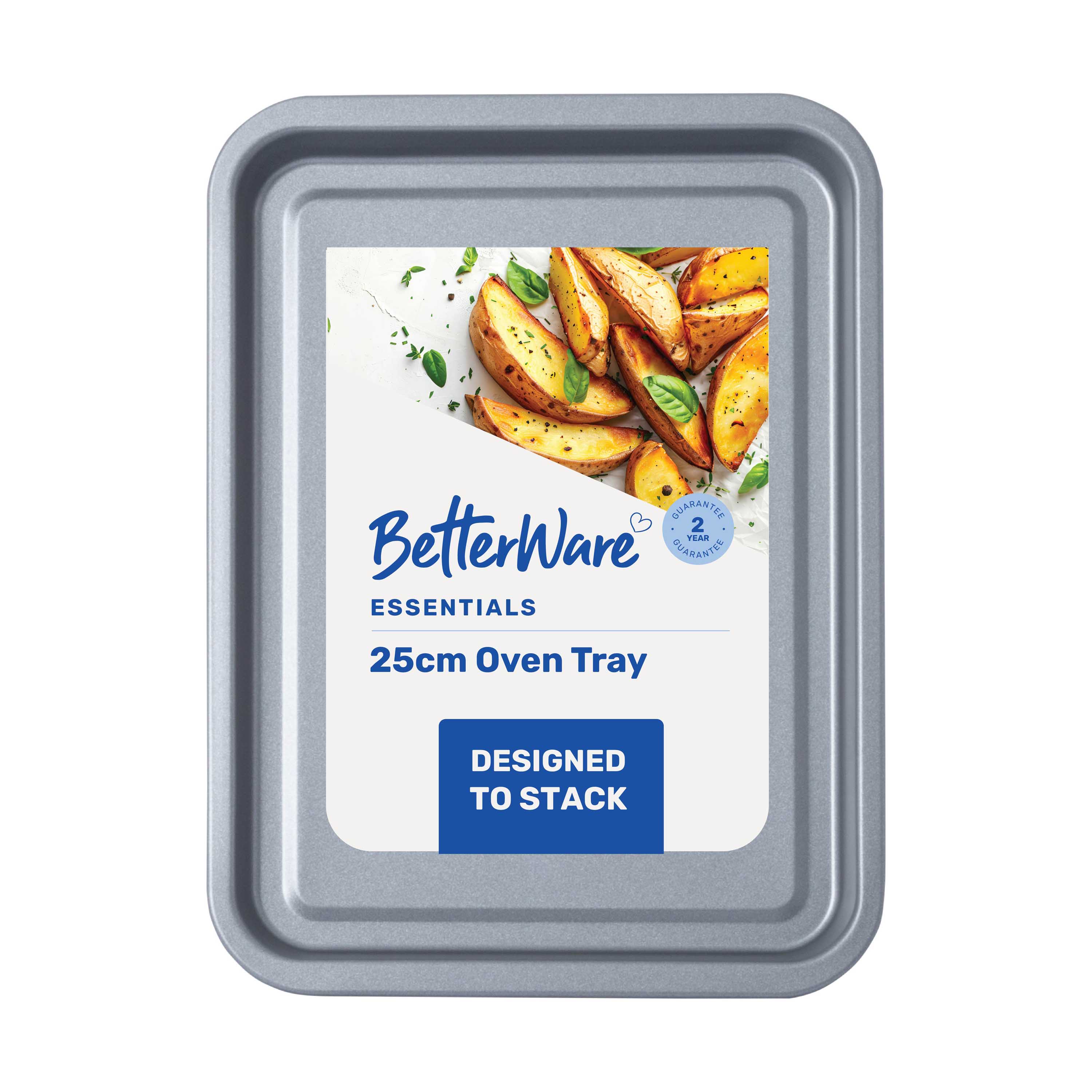 Betterware Essentials 25cm Non-Stick Oven Tray in Silver
