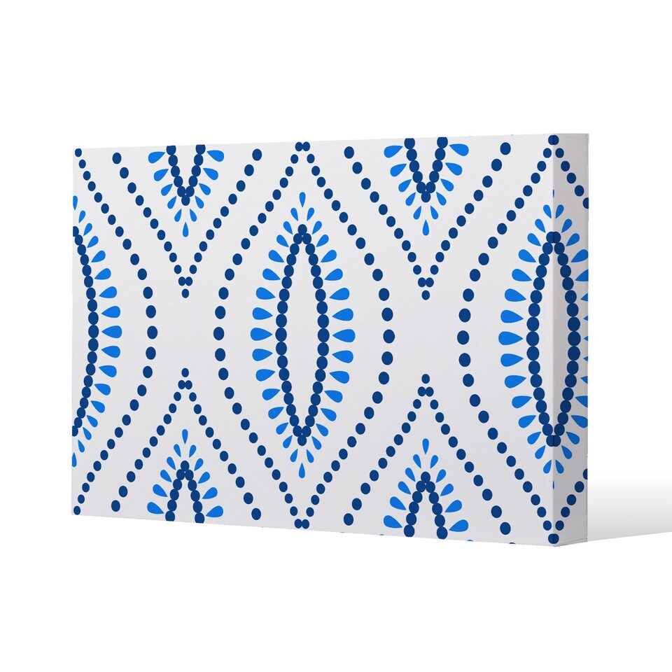 Boho Intricate ogee (Canvas Print) / 46 x 31 x 4cm | Multi