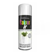 Primer Spray Paint Aerosol Auto Car Lacquer Wood Metal 400ml White | Brilliant
