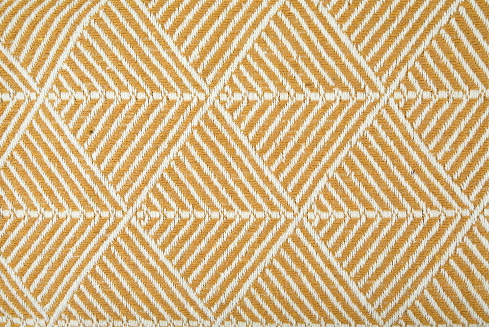 image 1 of Zahra Ochre Blanket/Throw | Yellow | Ochre | One Size