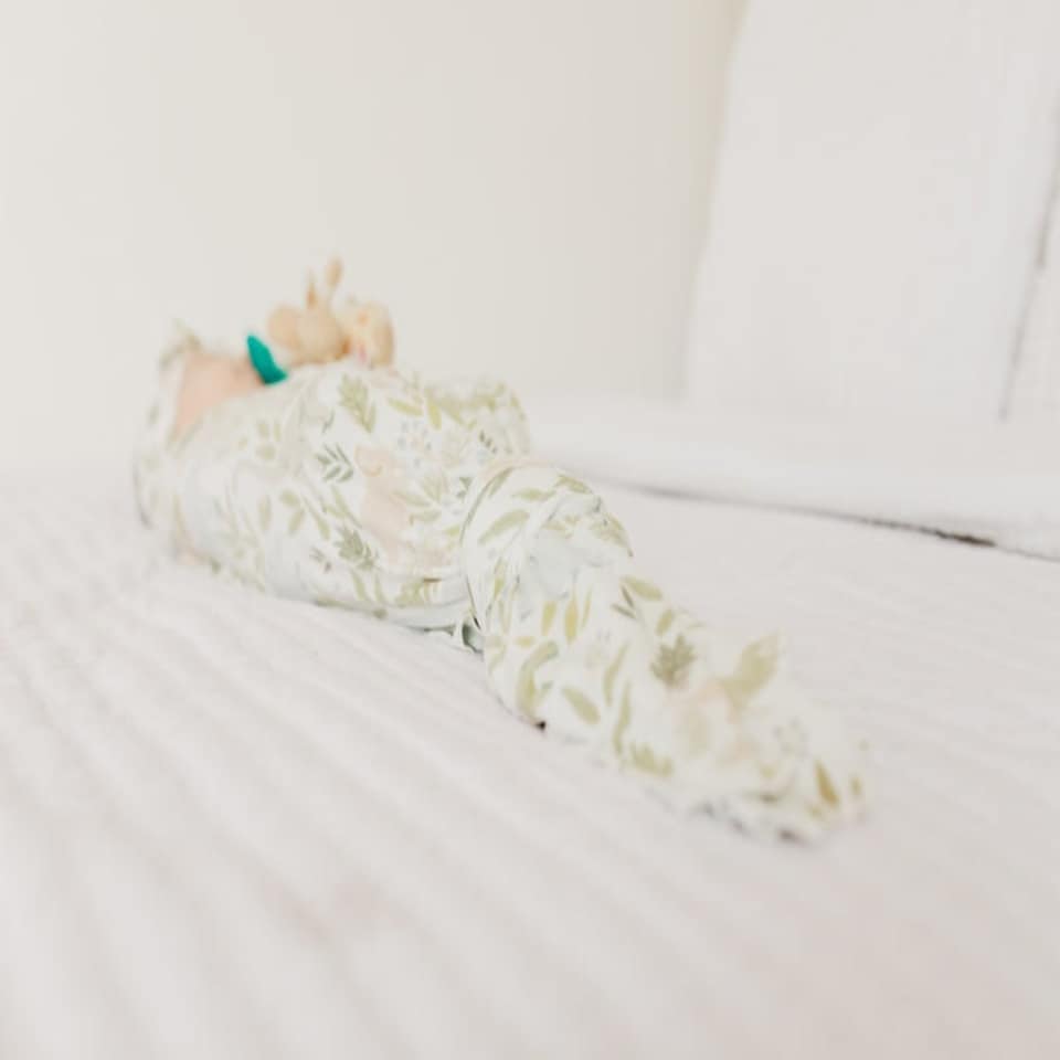 image 1 of Copper Pearl Knitted Swaddle Blanket Rex