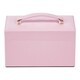 image 7 of Living and Home Lockable Jewellery Storage Box with Drawer-Pink | Pink