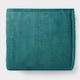 image 3 of OHS Teddy Fleece Soft Warm Plush Cosy Plain Dyed Throw Over Bed Blanket, 125x150cm | Green | Teal