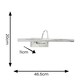 image 3 of ValueLights Alana Polished Chrome IP44 Bathroom Integrated LED Picture Wall Light