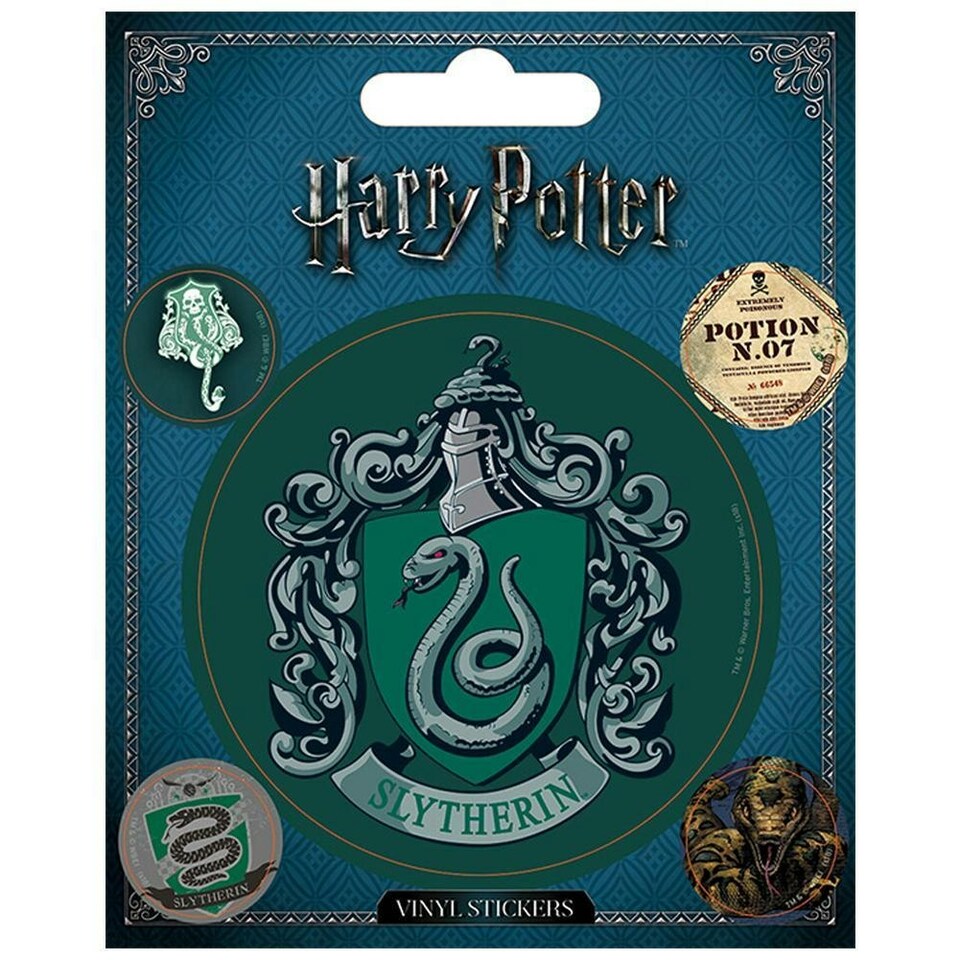 image 1 of Harry Potter Slytherin Stickers - Green - One Size