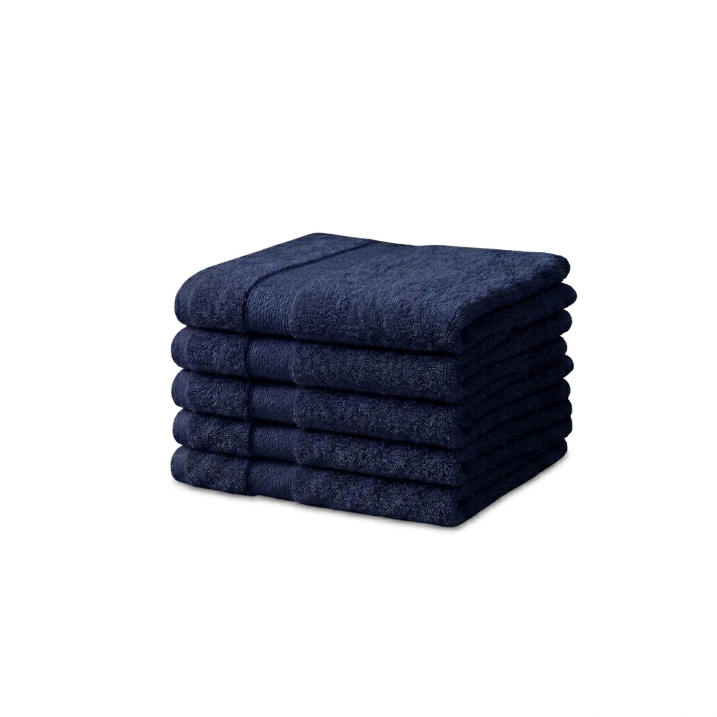 Vision V475 - 4 Pack 100% Cotton Face Cloths in Navy