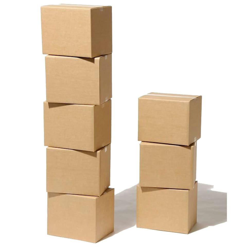 image 1 of 100 x 18 x 12 x 12" (457x305x305mm) Strong Secure Single Wall Cardboard Boxes Ideal For House Moving, Packing & Shipping Items Brown