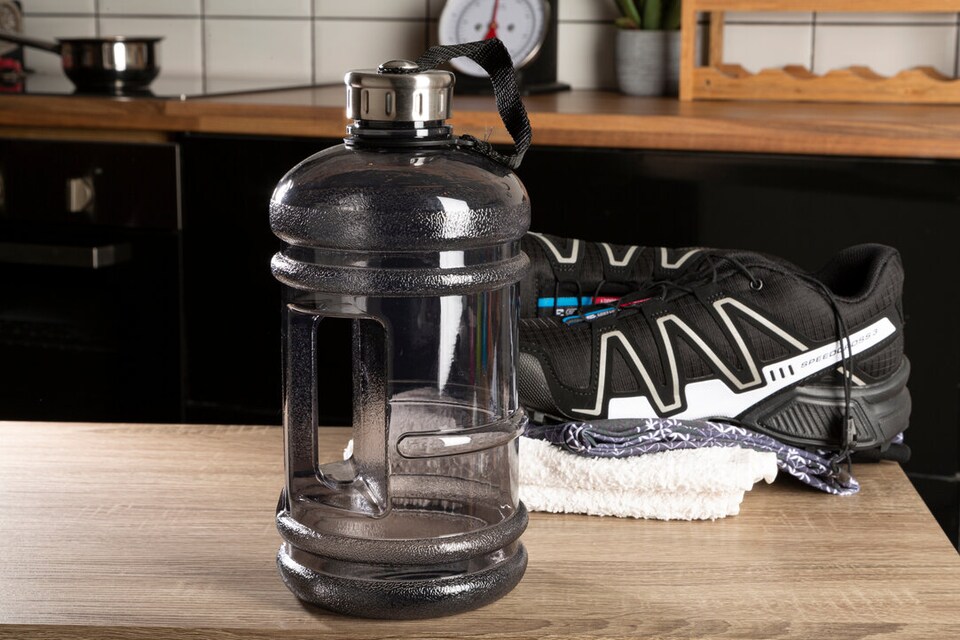 image 1 of Olly Grey 2200ml Sports Drinking Bottle