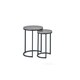 image 2 of Concrete Effect Nesting Side Tables Grey