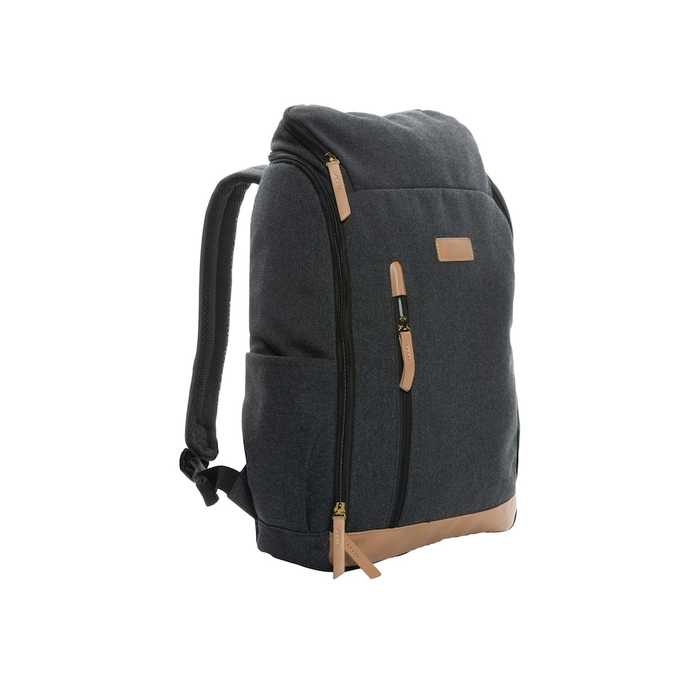 image 1 of XD Collection Impact Aware Recycled Canvas Laptop Backpack - Black - One Size Black