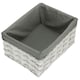 image 1 of Extra Large White Grey Lined Scandi Storage Basket With Grey Lining | Grey | Grey