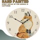 image 5 of Marco Paul Fox 30cm Clock and Thermometer White