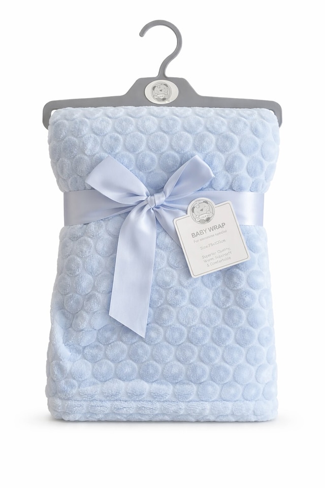 image 1 of Super Soft Baby Wrap Blanket | Cozy Newborn Swaddle Shawl (75x100cm)