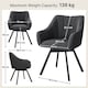 image 3 of Yaheetech Set of 2 Modern Velvet Dining Chairs with Rotating Seat and Backrest | Grey | Dark Grey | One Size