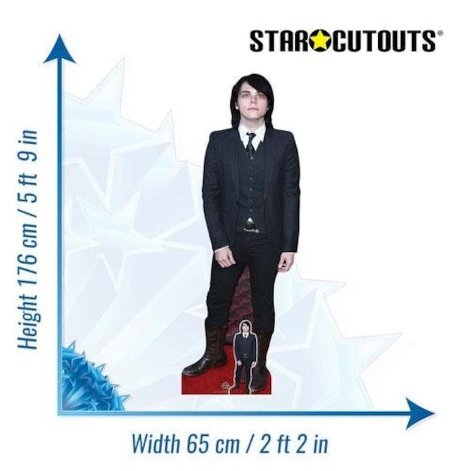 image 1 of Gerard Way Lifesize Cardboard Cutout 176cm