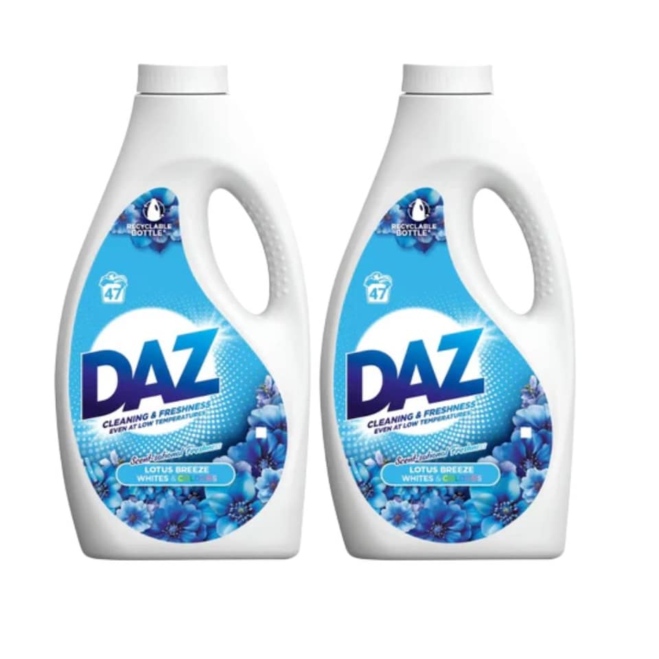 DAZ | Laundry Liquid Lotus Breeze 47 Wash | 94 Washes x 2 Bottles | 3290ml