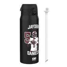 NFL x Sports, Vacuum Insulated Steel Bottle, Series, 750ml (24oz) | Black | NFLPA Locked In Jayden Daniels | One Size
