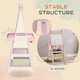image 7 of AIYAPLAY Art Easel for Kids with Paper Roll, 3 in 1 Kids Easel Double-Sided Magnetic Whiteboard and Chalkboard with Storage Baskets, for Children 3-6 Years | Pink | Pink