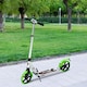 image 8 of HOMCOM Folding Kick Scooter with Big Wheels for 14+ Teens Adult, Green Green