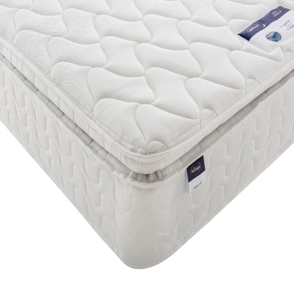 image 1 of Silentnight Miracoil Pillow Top Mattress White | Double