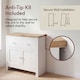 image 6 of Vida Designs Arlington 2 Drawer 2 Door Sideboard Shaker Buffet Cabinet Storage, White & Oak | White | White & Oak | 1