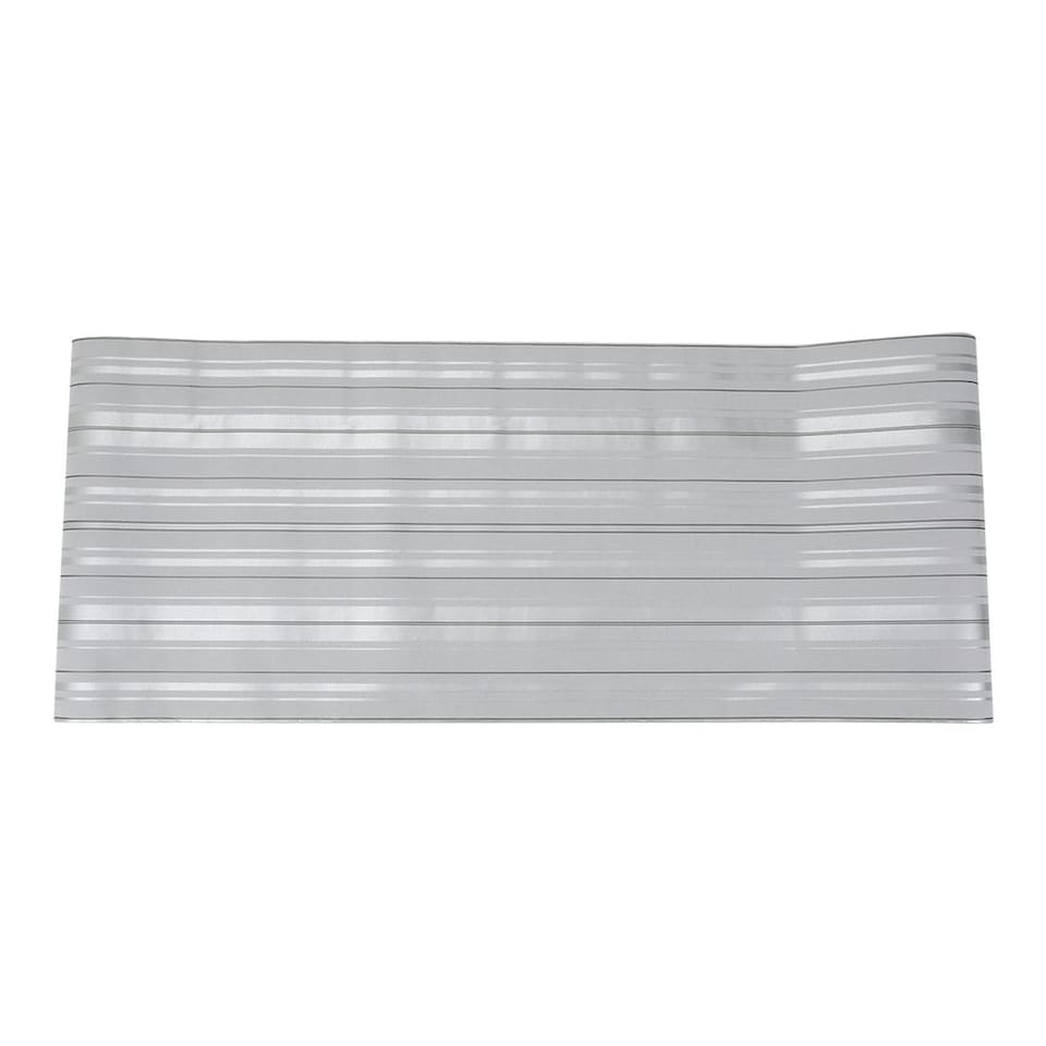 image 1 of Living and Home Modern Metallic Silver and Grey Striped Wallpaper - 950*53cm | Grey