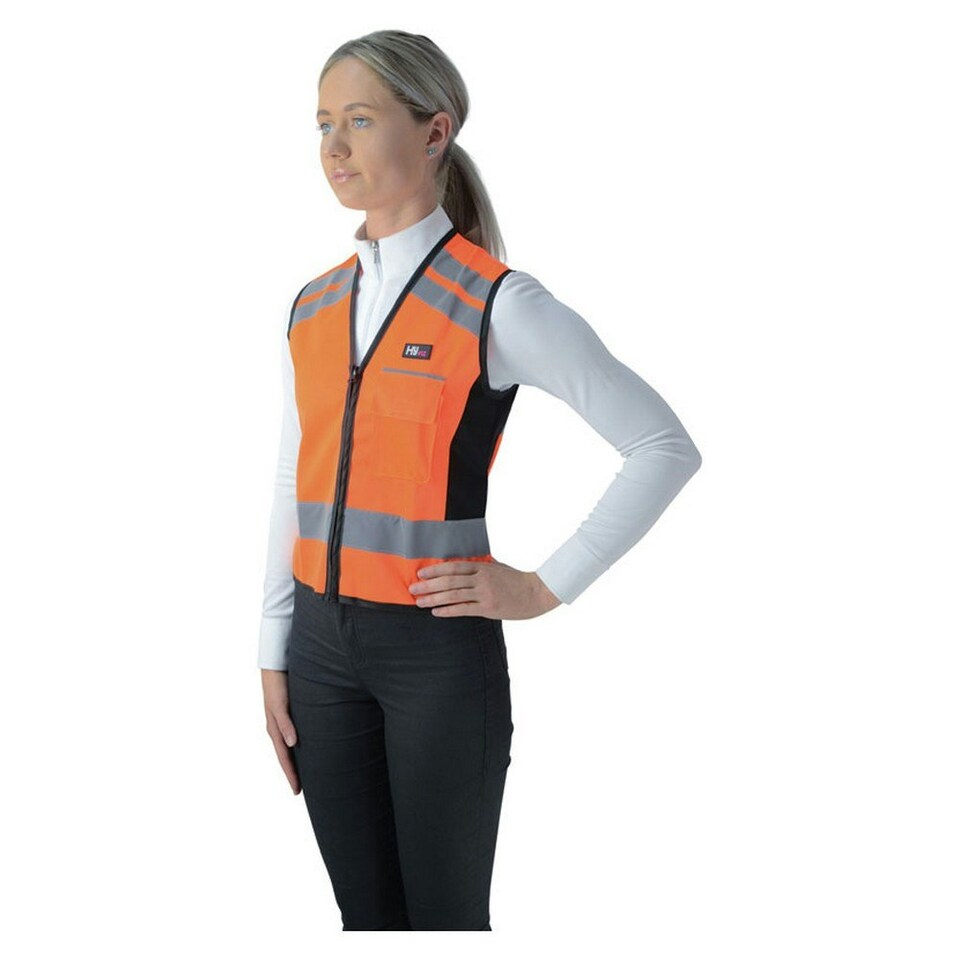 HyVIZ Please Pass Wide & Slow Reflective Waistcoat - Orange/Black - X Large