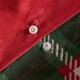 image 5 of OHS Traditional Christmas Check Soft Microfibre Duvet Cover and Pillowcase Set | Red | King