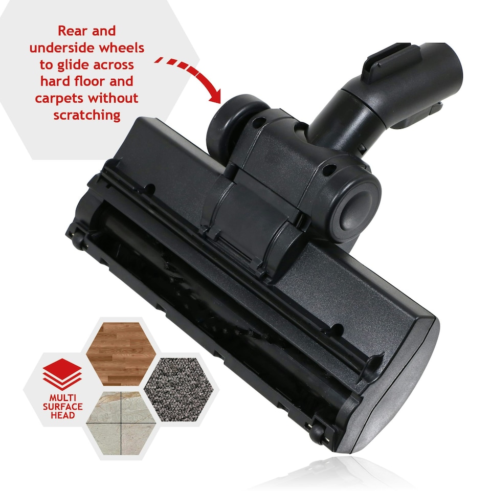 image 1 of SPARES2GO Turbo Brush Head for Guild Vacuum Turbine Floor Tool 16L 30L GWD16 GWD30 (35mm)