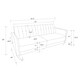 image 4 of Pin tufted transitional Sofa Bed velvet blue Blue | BLUE