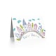 image 2 of Moving House Kids Drawing City Clouds New Home Card