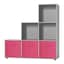 Grey & Dark Pink