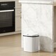 image 9 of HOMCOM 15L Sensor Bin, Automatic Touchless Kitchen Bin with Dual-Mode Opening, Easy Clean, Battery Operated for Home Office, Bedroom, Bathroom, White | White | White