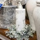 image 2 of Hill Interiors Luxe Collection Marble Natural Glow Electric Candle - White/Black - 10cm x 7cm x 7cm