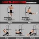 image 3 of HOMCOM Adjustable&Folded Dip Stands Multi-Function Pull-ups Sit-ups Fitness tool
