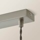 image 6 of ValueLights Shaw Brushed Chrome 3 Drop Bar Lamp Holder Grey Shades | Grey