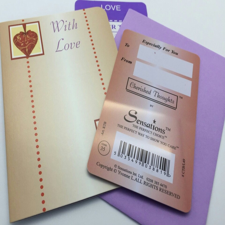 image 1 of Sentimental Keepsake Wallet / Purse Card Greeting love