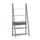 image 1 of Riva Scandinavian Retro Ladder Bookcase Desk Shelving Shelf Unit Grey 5 Tier