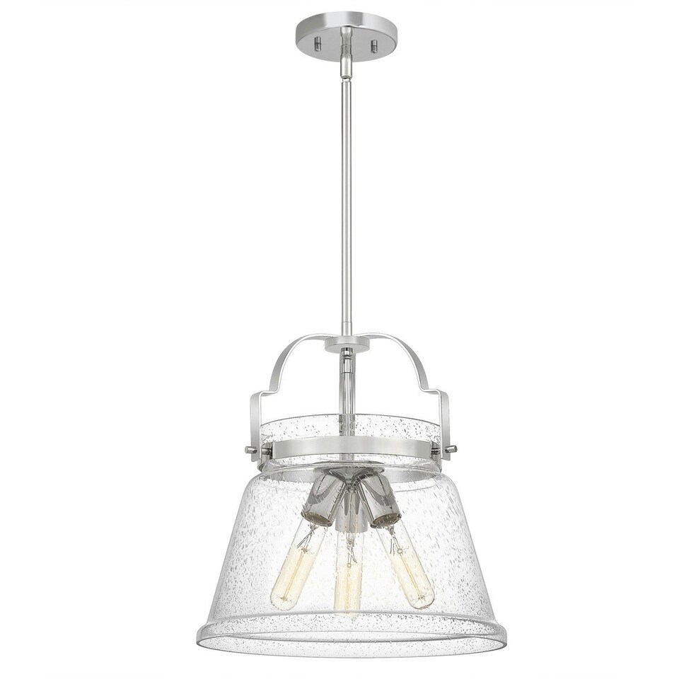image 1 of Quoizel Wimberley Dome Pendant Ceiling Light Polished Chrome